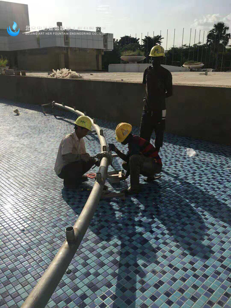 援馬里會(huì)議中心景觀噴泉工程